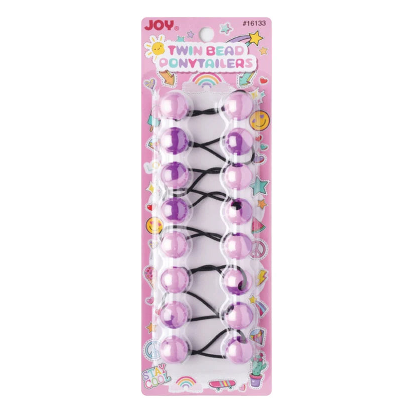 Joy Twin Beads Ponytailers – Marble Collection 20mm