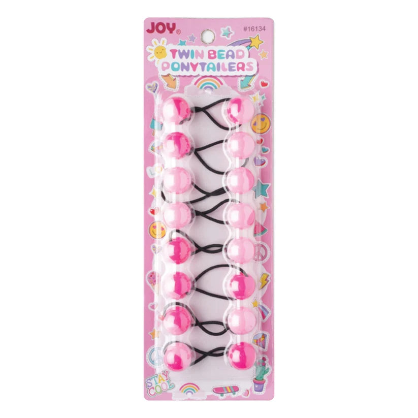 Joy Twin Beads Ponytailers – Marble Collection 20mm
