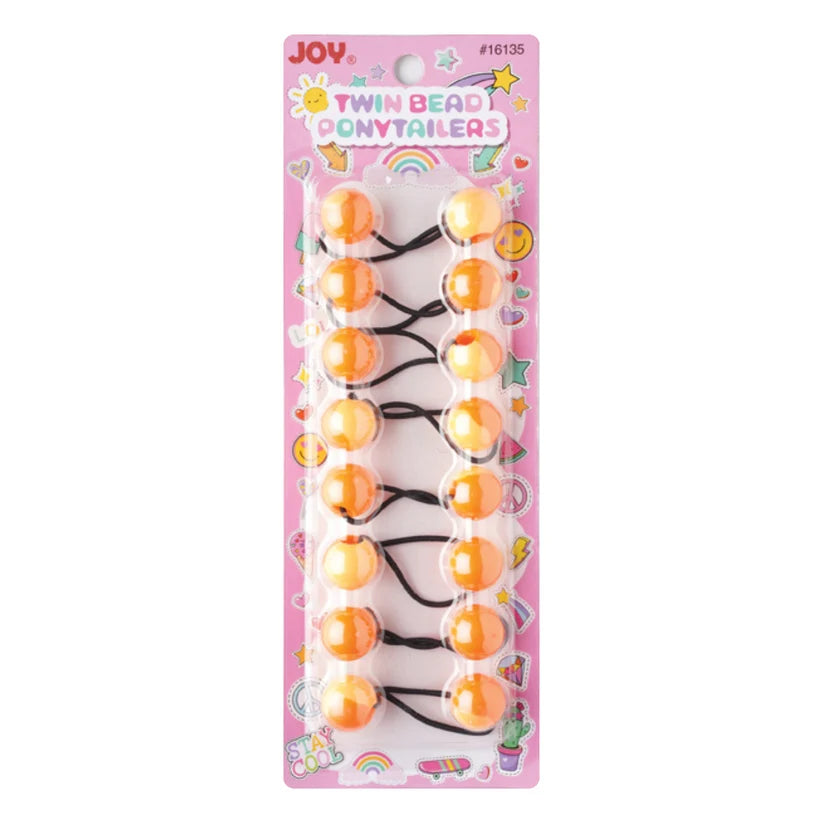 Joy Twin Beads Ponytailers – Marble Collection 20mm