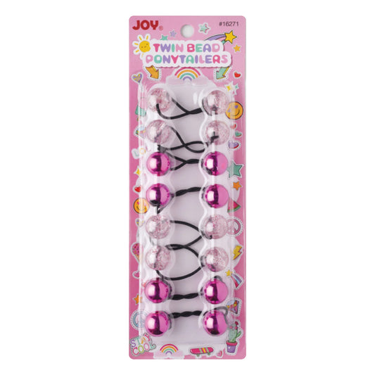 Joy Twin Beads Ponytailers – Glitter Collection 20mm