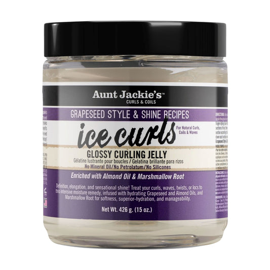 AUNT JACKIES GRAPESEED ICE CURLS JELLY 15OZ