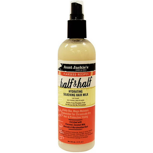 AUNT JACKIES FLAXSEED HALF & HALF MILK 12OZ