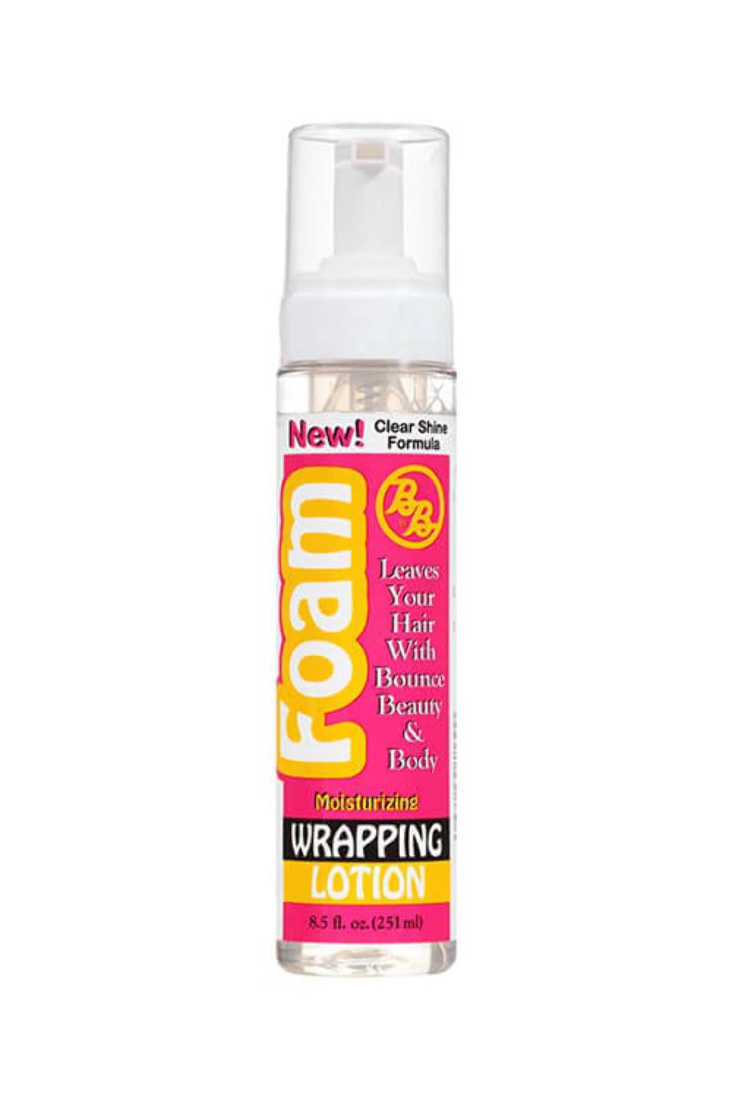 Bronner Brothers BB Foam Wrapping Lotion | Moisturizing Styling Foam | 12 oz