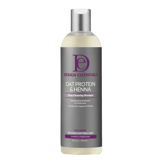 DESIGN ESSENTIALS CLASSIC OAT HENNA CLEAN SHAMPOO 12 OZ