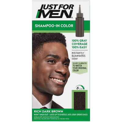 Just For Men Shampoo-In Color Gray Hair Coverage Color