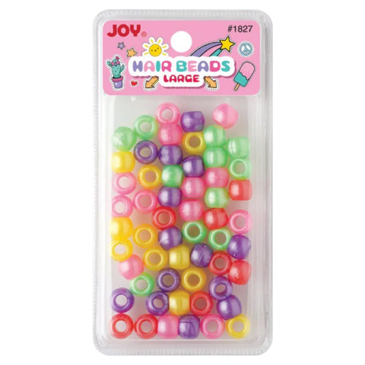 JOY ROUND BEADS LARG SIZE SMALL PACK ASST PASTEL