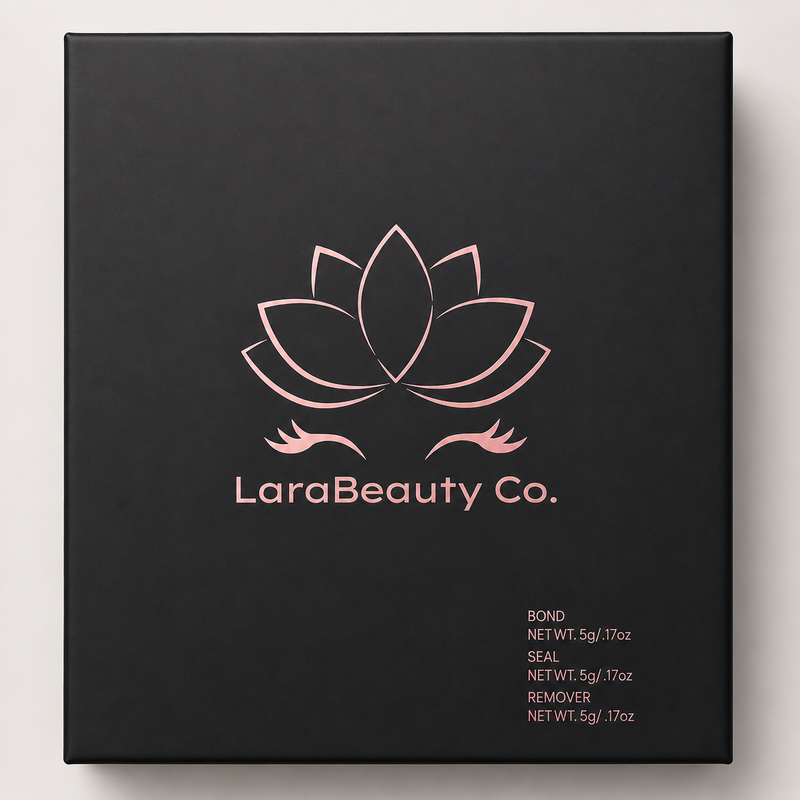 LaraBeauty Co. DIY Lash Clusters Kit |Black Box| Bond, Seal & Remover Included