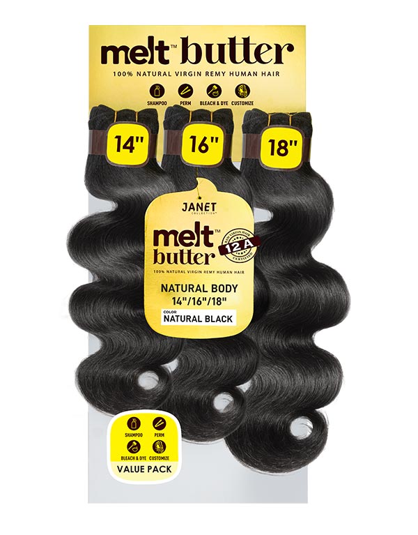 MELT BUTTER NATURAL BODY 3PCS