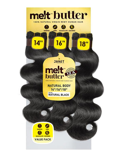 MELT BUTTER NATURAL BODY 3PCS