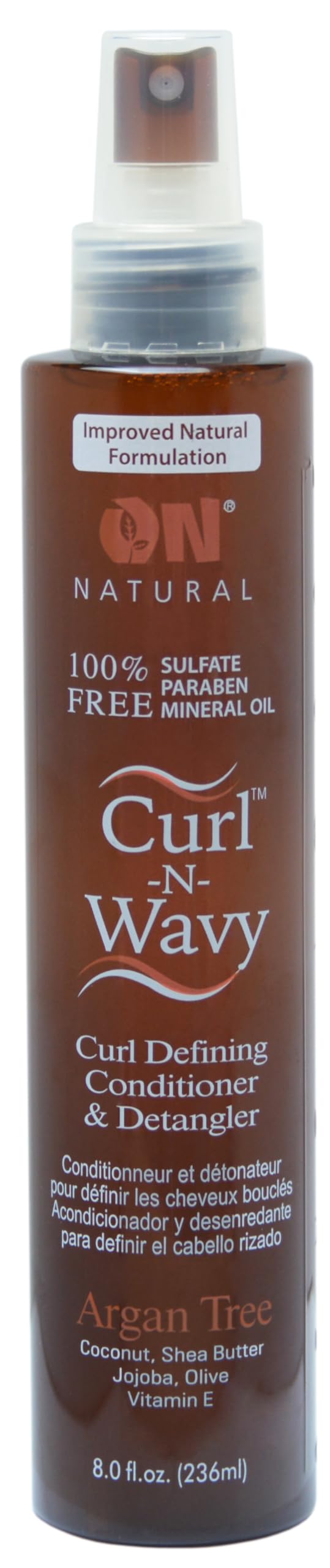 ON NATURAL CURL DEFINING CONDITIONER AND DETANGLER 8 OZ