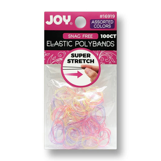 JOY PLASTIC POLYBANDS 100CT ASST