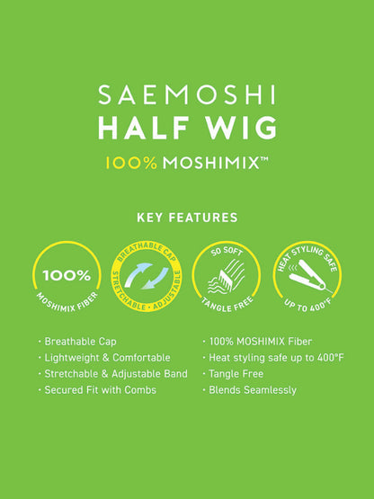 SAEMOSHI HALF WIG BOHEMIAN 22″(BRIE)