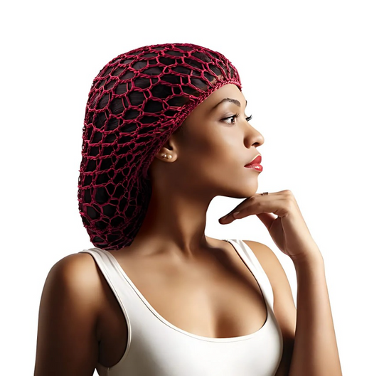 BT LARGE THICK HAIRNET BURGUNDY