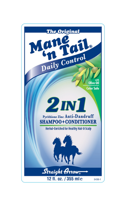 MANE N TAIL ANTI DANDRUFF 2 IN 1 SHMP & COND 12 OZ