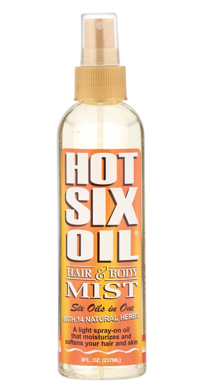 HOT SIX OIL HAIR & BODY MIST HAIR AND SKIN 8OZ