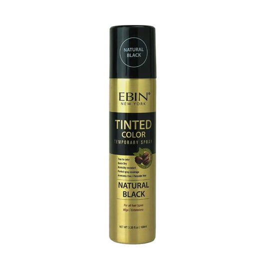 EBIN TINTED COLOR TEMPORARY SPRAY NATURAL BLACK