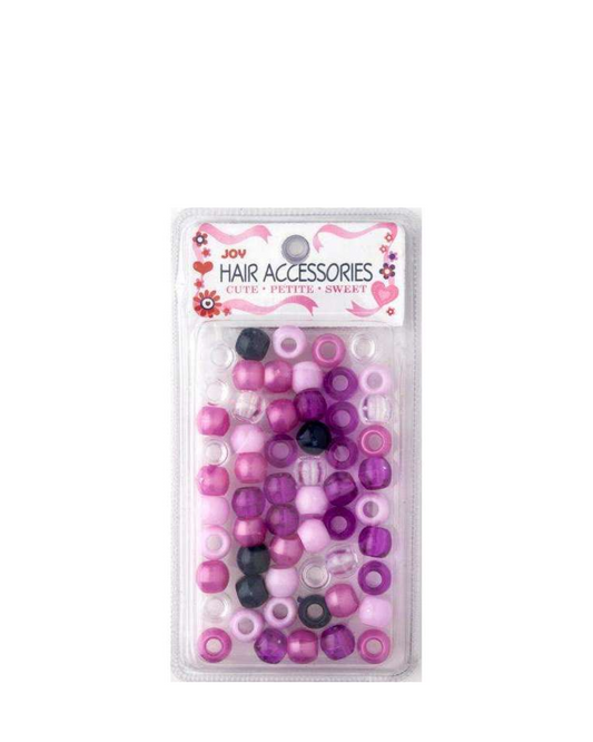 JOY ROUND BEADS LARGE PURPLE ASST