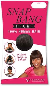 VIVICA A. FOX HUMAN HAIR SNAP-ON BANG FRONT
