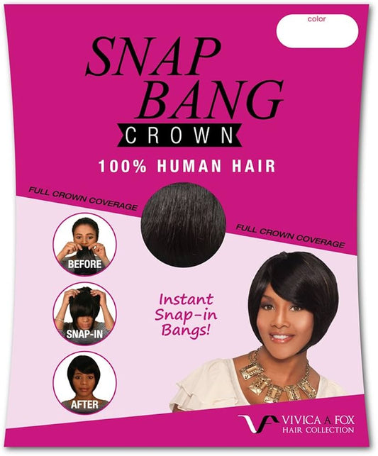 VIVICA A FOX HUMAN HAIR SNAP BANG CROWN