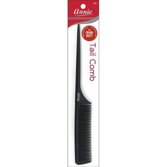 Annie Premium Rat Tail Comb, Black