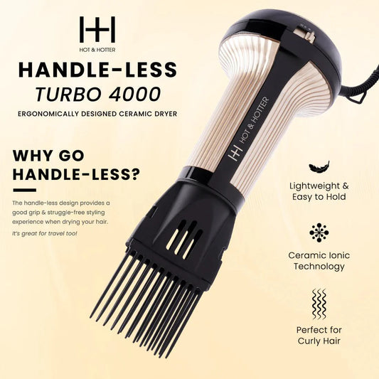 H&H TURBO 4000 CERAMIC HANDLESS HAIR DRYER