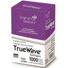 Sanek Graham Beauty True Wave End Papers Jumbo 1000Ct 4" X 2.5"