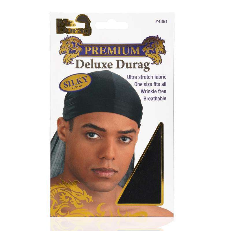 MR. DURAG PREMIUM DELUXE DURAG BLACK