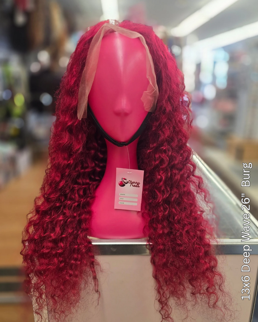 CherryTress 13x6 Deep Wave Human Hair Wig | 180% Density | Transparent Lace