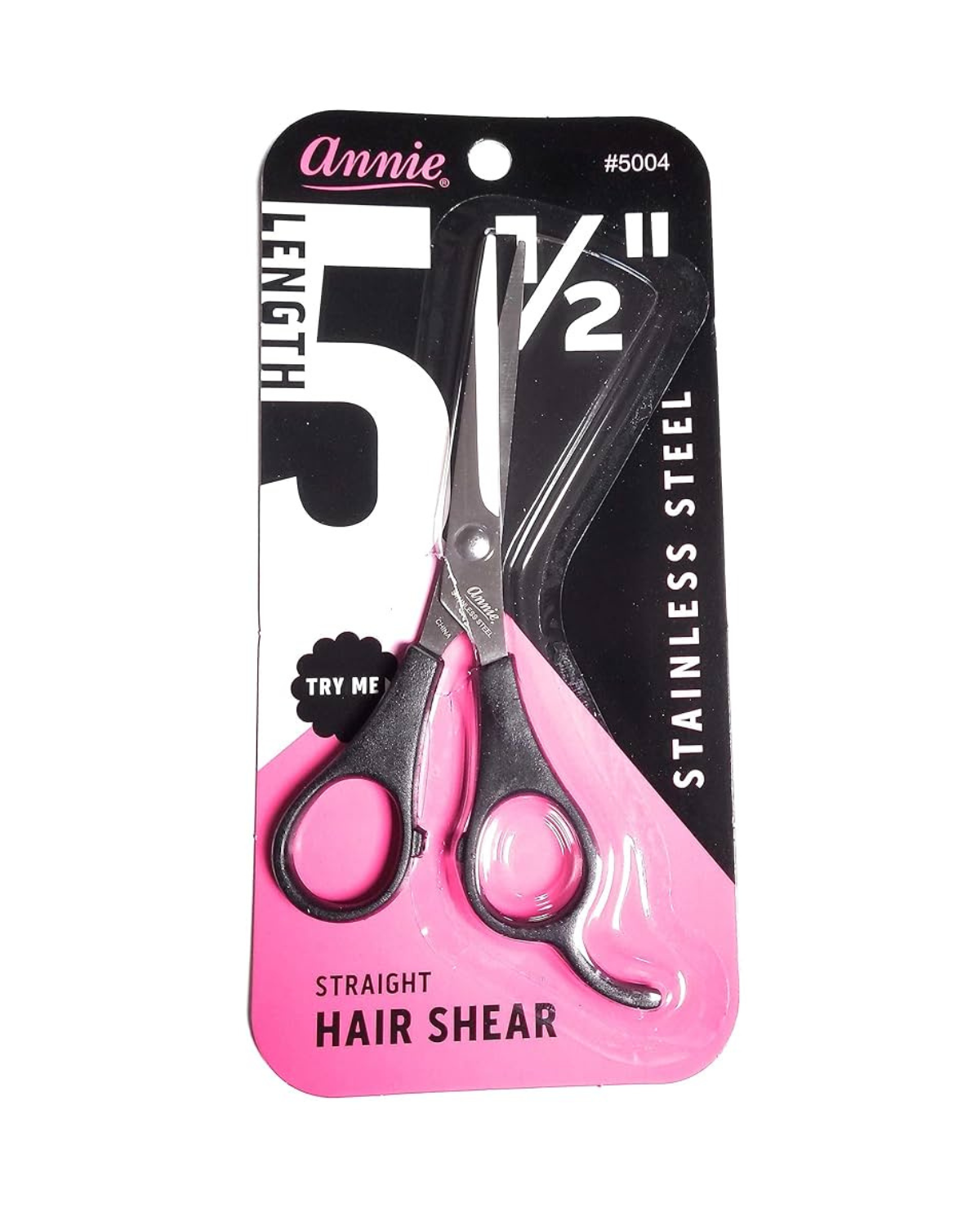 ANNIE HAIR SHEARS 5.5" BLACK