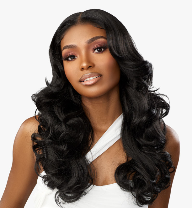 BUTTA LACE HUMAN HAIR BLEND VOLUME CURL 22″